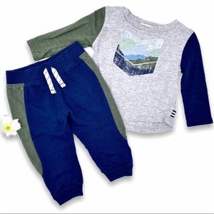 EUC Splendid 2-Pc Chevron Mountain Vista Set, 3-6m